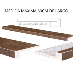 Pieza de Peldaño Personalizado Para Escaleras y Bordes de Piscinas - Peldaño Gradone Simple-Peldaños-Mis Azulejos