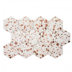 Azulejos hexagonales suelo 14X16CM-Next Salmon