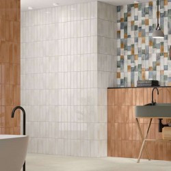 Azulejos Deco Marron Para Baño-30x60 Brillo