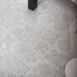 Azulejo Hidraulico Gris 60x60 Mate