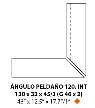 ÁNGULO PELDAÑO 120. EXT